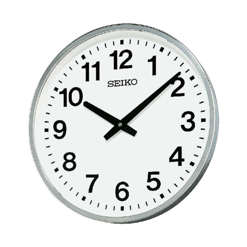 SEIKO セイコー KH411S 屋外・防雨タイプの大型掛時計【掛け時計 屋外 配線工事不要 電池式 防雨型】 [2]