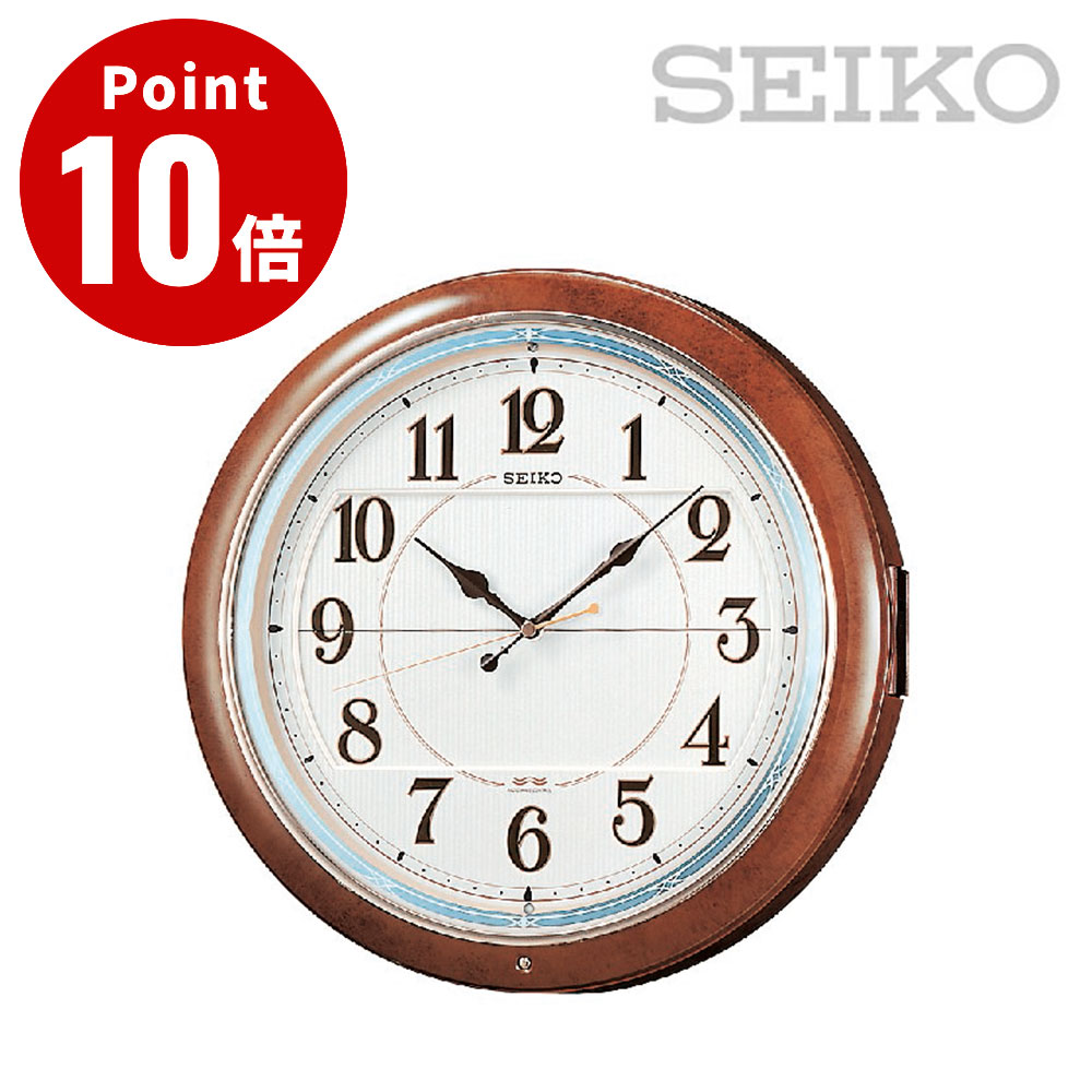 乐天商城 - SEIKO セイコー RE559H からくり時計【掛け時計 メロディ再生 音量調節 電池式 おしゃれ インテリア時計 寝室 リビング】