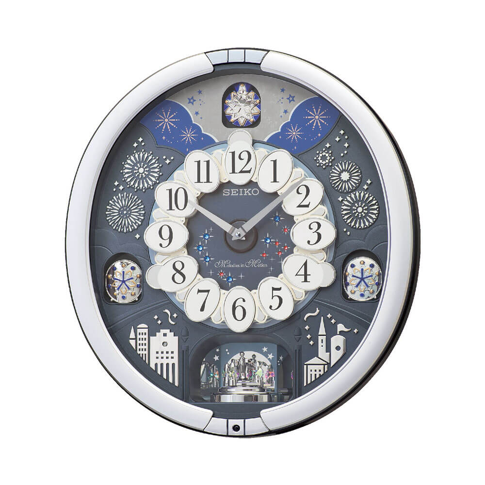 SEIKO セイコー RE602S からくり時計【掛け時計 花火 メロディ再生 チャイム 電池式 おしゃれ インテリア時計 寝室 リビング】 [2]
