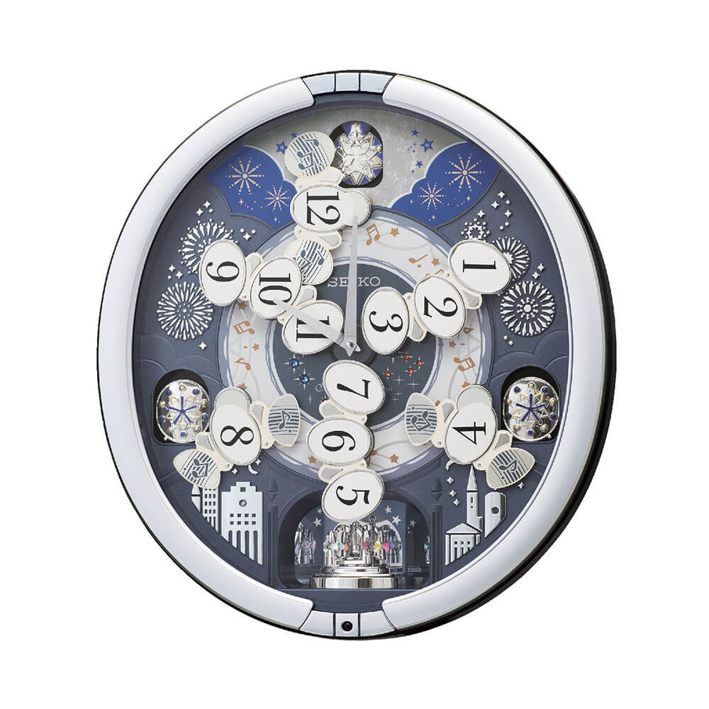SEIKO セイコー RE602S からくり時計【掛け時計 花火 メロディ再生 チャイム 電池式 おしゃれ インテリア時計 寝室 リビング】 [3]