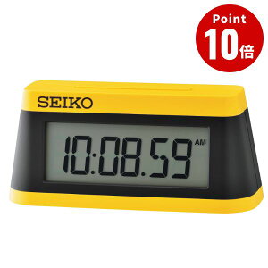 SEIKO スポーツミニタイマークロック SQ818Y 【セイコー デザイン雑貨 インテリア オフィス 置時計 シンプル 置き時計 陸上競技場 ミニクロック 目覚まし時計 アラームクロック】