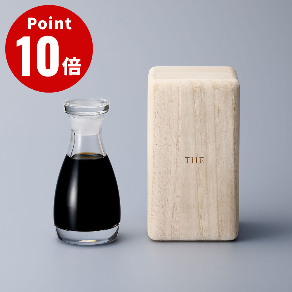Rakuten - THE 醤油差し CLEAR 桐箱入り 80ml 【調味料入れ クリスタルガラス 人気 ギフト キッチン雑貨 シンプル 台所用品 桐箱入】