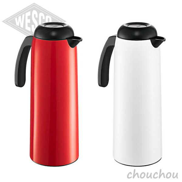 ◇SALE50%OFF◇《全2色》Wesco バキュームジャグ 1L 魔法瓶 VACUUM JUG 【ウェスコ デザイン雑貨 ドイツ 保温ポット 耐熱ガラス キッチン雑貨 真空ジャグ】