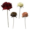 ローズピック RED/ CREAM/ PEACH/ BROWN 花材 アレンジ 材料 資材 趣味 手芸 雑貨 装飾 飾り ディスプレイ デコレーション ハンドメイド クラフト アート おしゃれ 素敵 かわいい 癒し 彩り クリスマス 薔薇 バラ フェイク rose