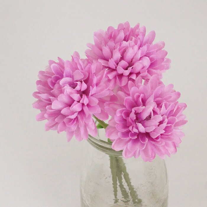 ポンポンバンドル　ラベンダー　　　　　　　　　　　　　花材 アレンジ 材料 資材 趣味 手芸 雑貨 装飾 飾り ディスプレイ デコレーション ハンドメイド クラフト アート おしゃれ 素敵 かわいい 癒し ピンポンマム お花 菊 mum