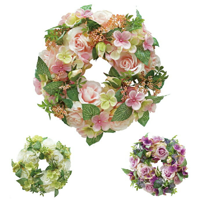 ローズミックスリース　WHITE/ PINK/ LAVENDER　　　　　　　　　　　　花材 アレン
