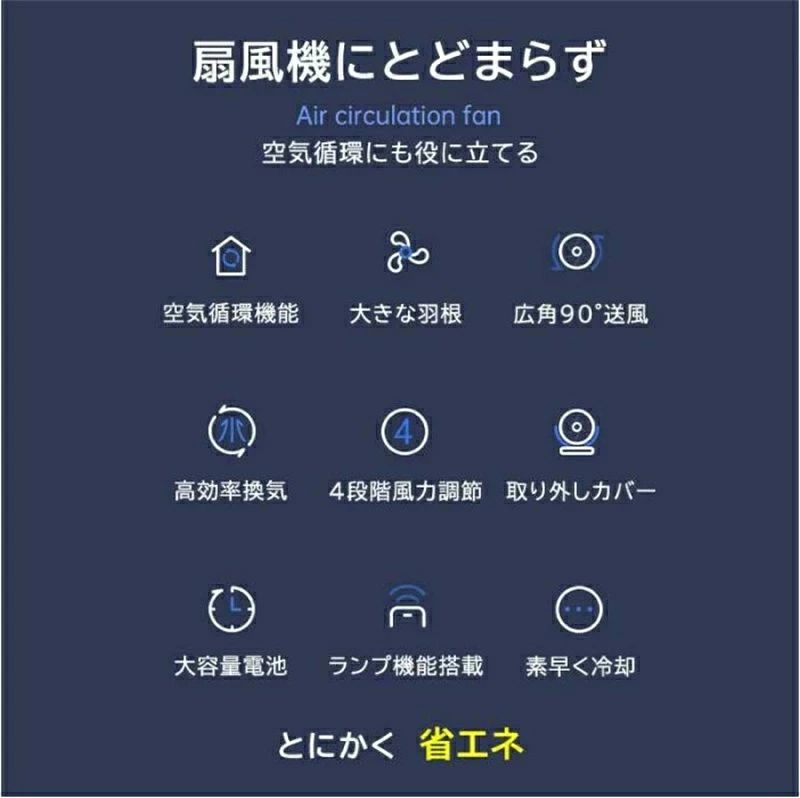 扇風機 サーキュレーター コードレス 扇風機 静音 サーキュレーター壁掛け 扇風機 ...