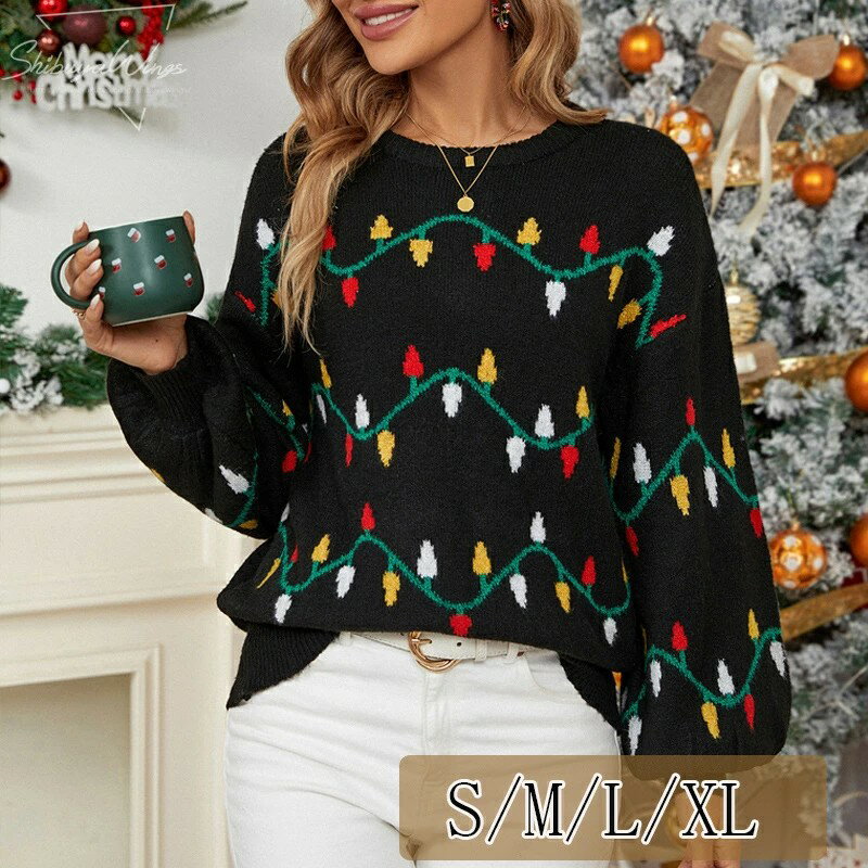 サンタ衣装 長袖 ニット レディース 秋冬 カーディガン ギフト X'mas クリスマス衣装 サンタ服 ニットセーター 可愛い パーティー イベント Chris...