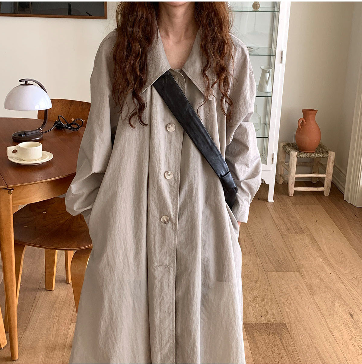 大人 レディース ワンピース センスの ある ミドルロング スタイル アンコラ レッド フード付き 長袖 セーター レディース 服 2025 春 ゆったり スリムトップス