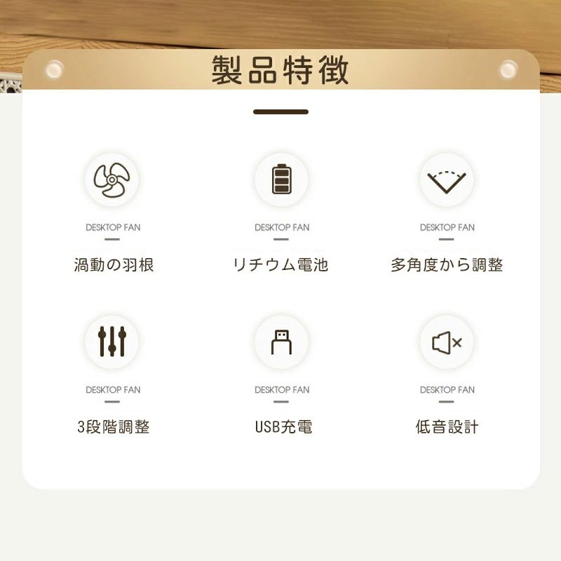 壁掛け扇風機 卓上扇風機 空気循環 デスクファン 小型 USB扇風機 リビング ファン ...