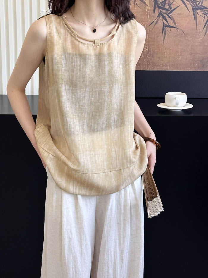 タンクトップ レディース 透け感 タンクトップ プリント Tシャツ ブラウス ノースリーブ 夏 秋 春 透け..