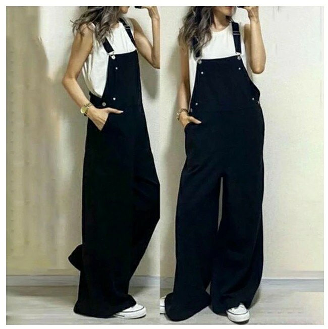 デニム サロペット パンツ レディース オーバーオール オールインワン サスペンダー ジーンズ カジュアル デニムパンツ ロング 低身長 体型カバー ゆったり コーデ 大人 きれいめ おしゃれ 可愛い 黒 ブラック ホワイト春 夏 秋 20代 30代 40代 50代 プレゼント 母の日