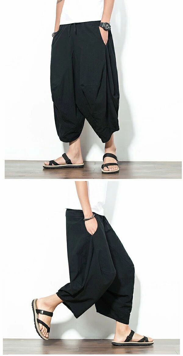 ワイドパンツ メンズ サルエルパンツ 無地 カジュアル ガウチョパンツ ウエストゴム 9分丈 ゆったり 大きいサイズ 肌触りの良さ ワイド感 清涼な着心地 キレイめ 春夏 男女 新入荷！