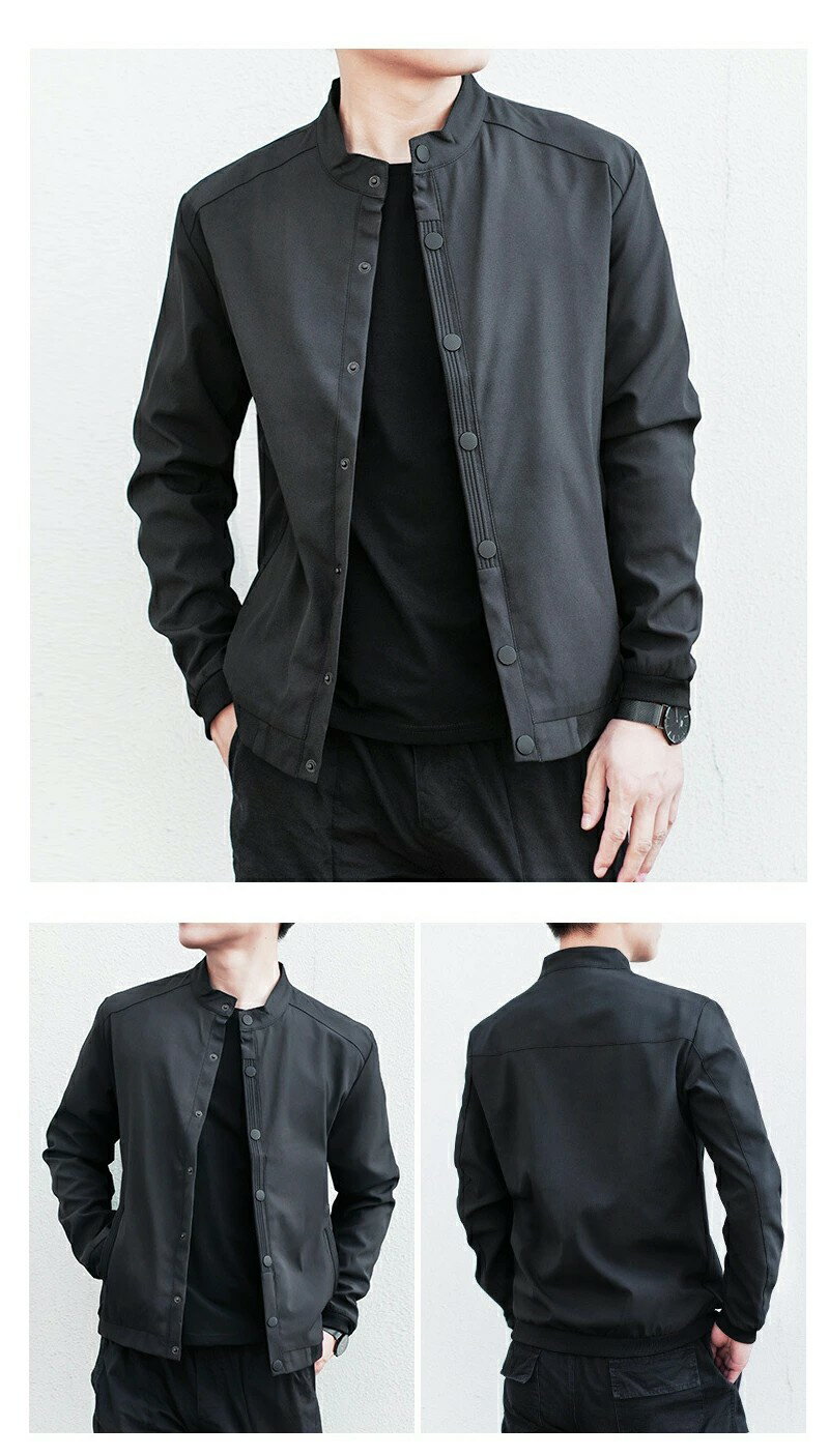 メンズ ジャケット 春夏 秋 カジュアル 大きいサイズ ライトアウター 立ち襟 メンズジャケット アウター 長袖 春 秋 ブルゾン シンプル ショートコート ファッション 春物 おしゃれ 無地 スポーツウェア 春服 秋服 父の日