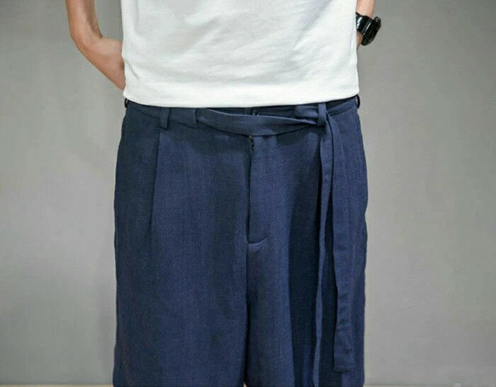 ハーフパンツ リネンパンツ 五分丈パンツ メンズパンツ ショーツ ショートパンツ 綿麻パンツ カジュアルパンツ 短パン 半ズボン ビーチショーツ イージーパンツ 夏服 男性ボトムス 大きいサイズ M L XL 2L 3L 4L 5L 快適 ルームウェア