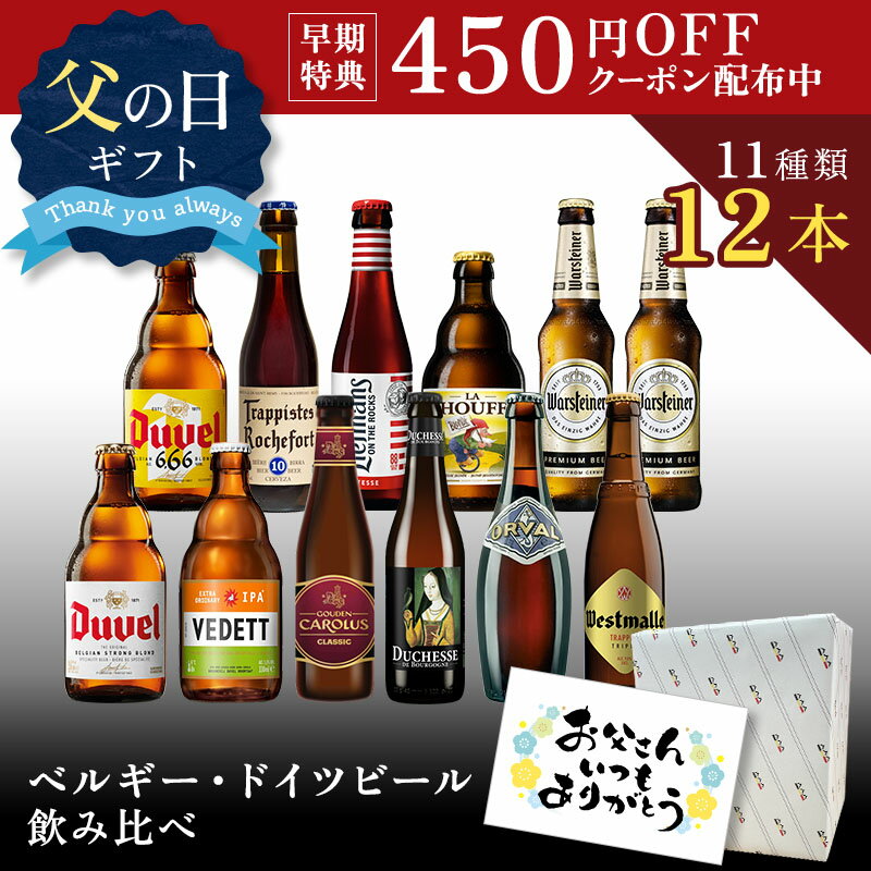 【 ドイツビール ・ ベルギービール 飲み比べ 12本 】 