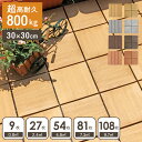 【本日クーポン5%引】 超高耐久800kg 人工木 ウッドパネル 天然木粉 27枚 54枚 81枚 108枚 セット ジョイント ウッドタイル ウッド パネル タイル デッキパネル ウッドデッキ フロアデッキ テラス ガーデン ガーデニング DIY ジョイント式 ジョイント
