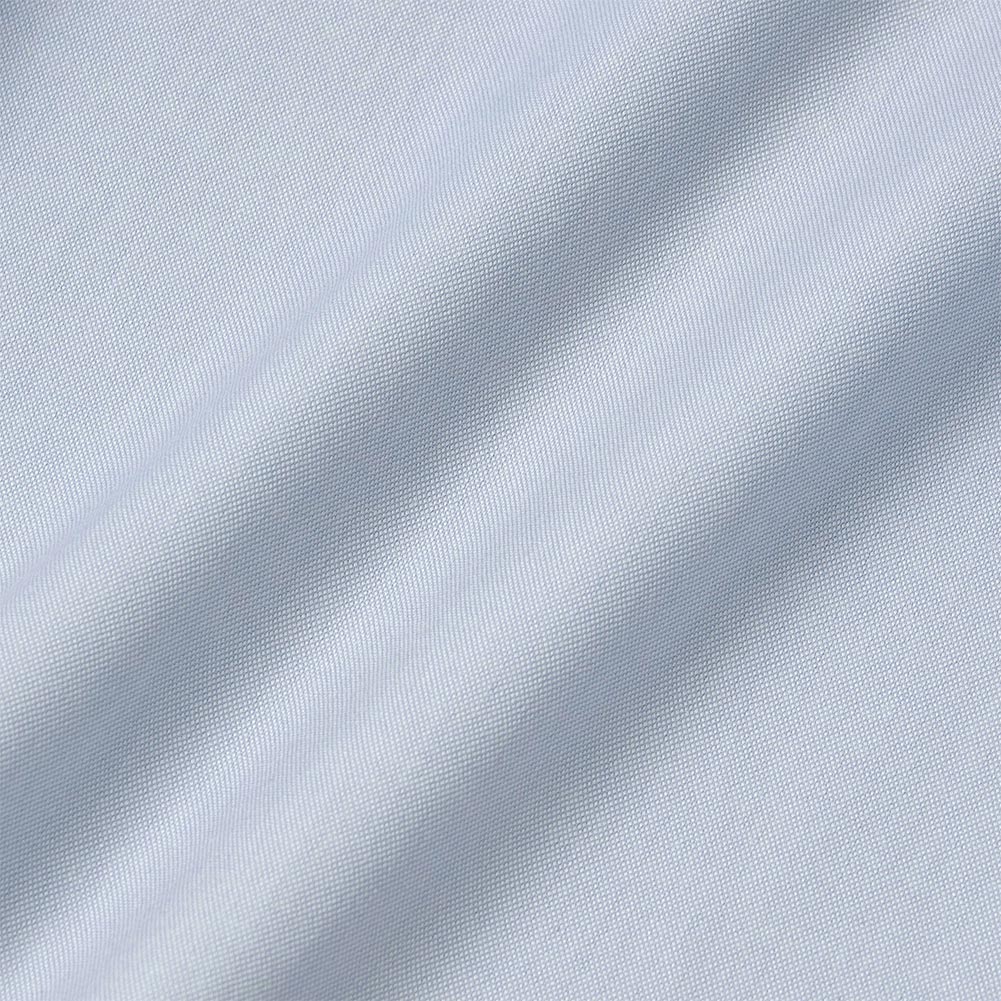 ワイシャツ メンズ 長袖 綿100％ 形態安定 ブルー ピンオックス セミワイド SHIRT MAKER CHOYA【review】