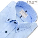 チョーヤ シャツ メンズ LORDSON Yシャツ 長袖 ワイシャツ メンズ 形態安定 ブルードビー ショートボタンダウン シャツ 綿100% LORDSON by CHOYA(cod302-250)