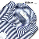 長袖 ワイシャツ メンズ カッターシャツ 綿100% 日本製Yシャツ CHOYA1886 ロンドンストライプ ワイドカラー ドレスシャツ 高級 上質 (cvd9...