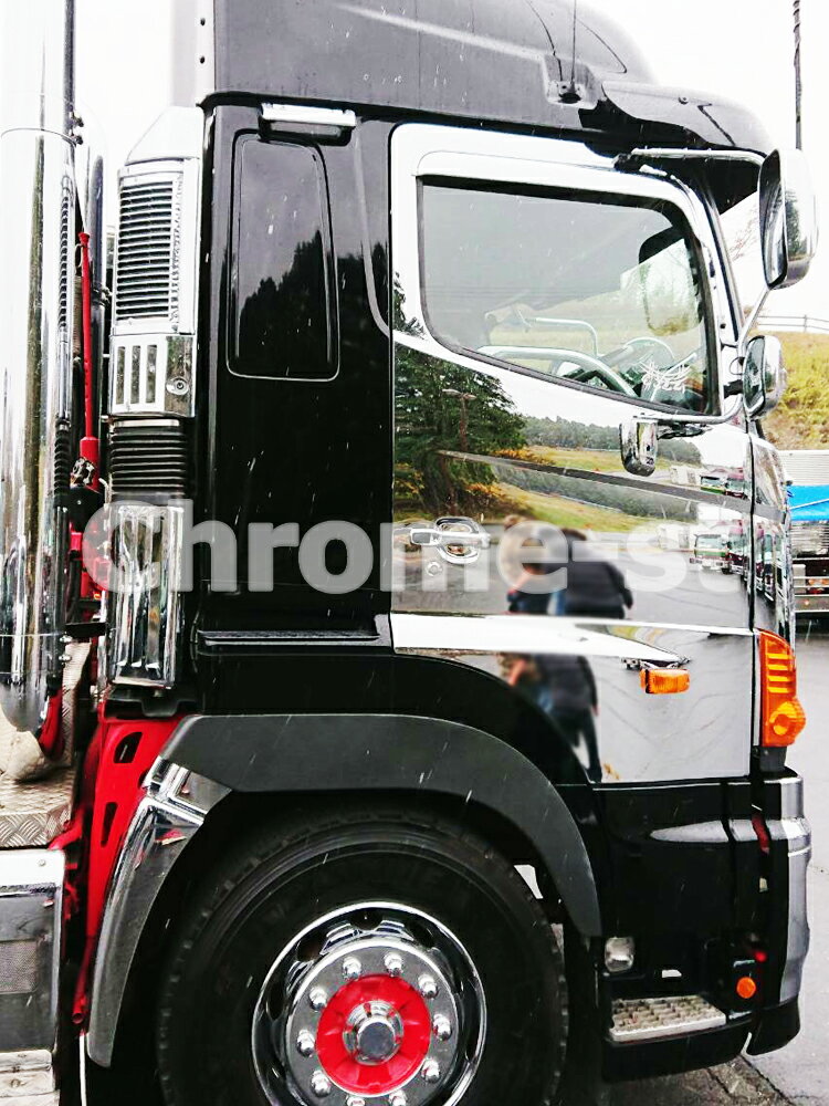 【予約商品】HINO　グランドプロフィア　ドアパネル　左右セット★高級クロームメッキ仕様★
