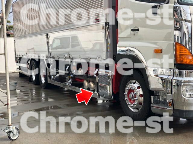 Hino その他 グランドプロフィア マフラーカバー Highタイプ メッキ取り付けボルト付き 車用品 高級クロームメッキ仕様 Hino クロムステーション