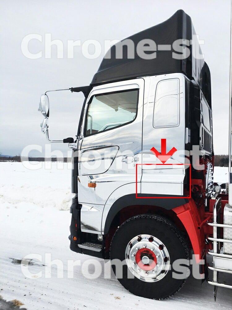 HINO　17プロフィア　フェンダー後部　左右セット★高級クロームメッキ仕様★