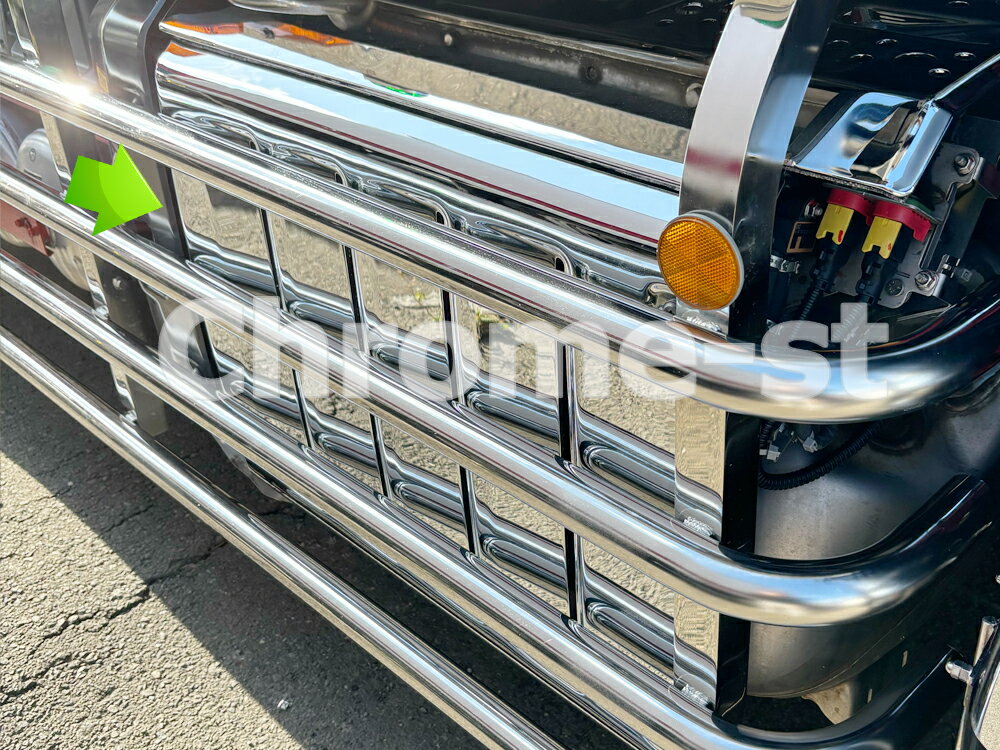 樂天商城 - FUSO 24＆21スーパーグレート　 マフラーカバー（2021年3月～）★高級クロームメッキ仕様★