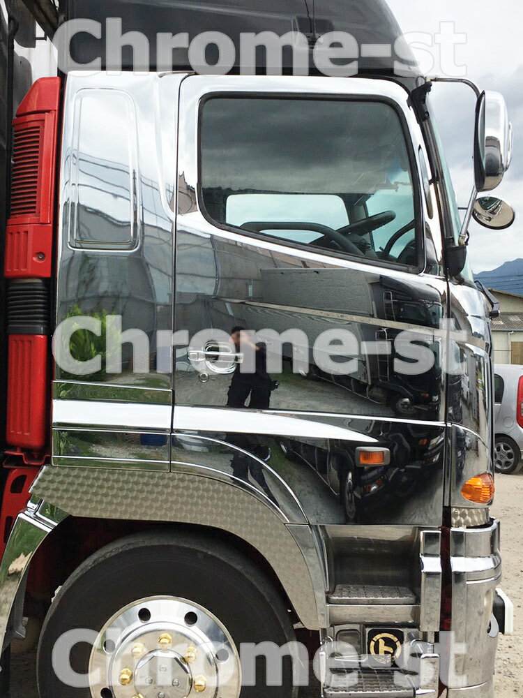 【予約商品】HINO　グランドプロフィア　ドアパネル　左右セット★高級クロームメッキ仕様★