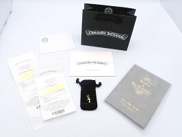 クロムハーツ/CHROMEHEARTSCHクロスベビーファットチャーム22K【アフターダイヤ】/ネックレス22Kゴールド天然ダイヤモンド/中古未使用品