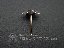クロムハーツ/CHROMEHEARTSスタースタッドピアス【アフターダイヤ】/ピアスシルバー925天然ダイヤモンド/中古未使用品
