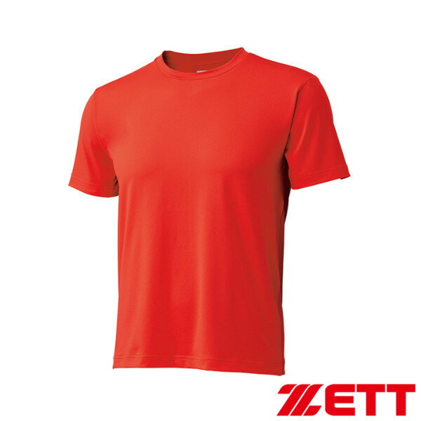 ゼット アンダーシャツ クルーネック 半袖 ライトフィット BO1910-6400 レッド吸汗速乾 軽量 ストレッチ