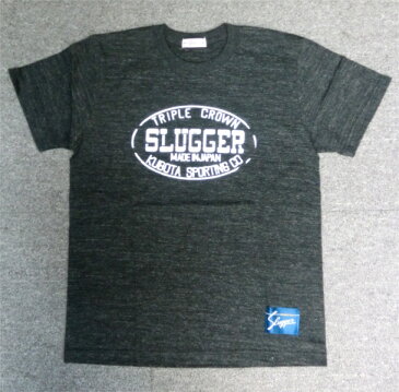 【ネコポス発送】久保田スラッガー ■限定■　コットンTシャツ ジュニア　ブラック杢×白　LT16-CT1-0　Kubota Slluger