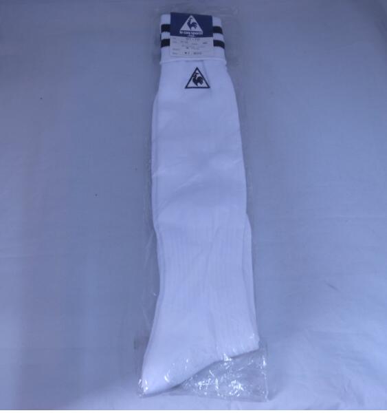 ルコックサッカー ストッキング24cm~26cm ホワイト ブラック qt-72-wbkle coq sportif