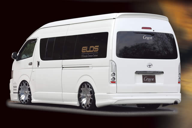 ハイエース KDH200 TRH200 1・2型　スーパーロング リアウイング 塗装済 クレイブ