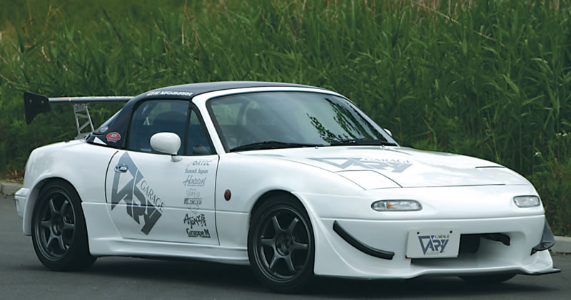 ロードスター NA6CE,NA8C フロントバンパースポイラー 塗装済 Nゼロ アンダーパネル付 WINDINGDANCER ガレージベリー