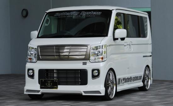 エブリィワゴン DA17W フロントハーフスポイラー 塗装済 GLANZ Butterfly System/バタフライシステムのサムネイル