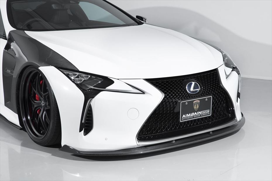 樂天商城 - レクサス　LC500h/LC500　GWZ100/URZ100　フロントアンダースポイラー（FRP製）AIMGAIN/エイムゲイン