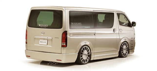 ハイエース 200系 標準 リアバンパー（LEDリフレクターTYPE） 塗装済 レガンス