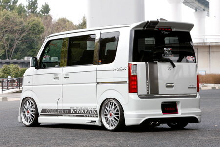 樂天商城 - エブリィ DA64W PZターボ 後期 リアハーフスポイラー（LEDリアリフレクター付） アスリート K-BREAK（ケイブレイク）