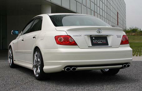 マークX GRX120・125・121 リアバンパースポイラー 塗装済 EXCLUSIVE ケンスタイル