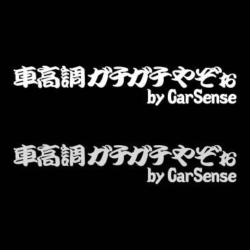 車高調ステッカー カーセンス/CARSENSE