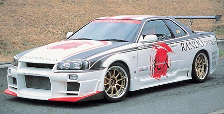 GT-R BNR34 サイドステップ ランドスポーツ 乱人