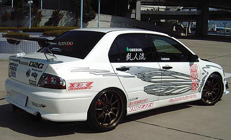 ランサー Evo8 ウィング取り付けベースマウント 乱人流スポーツ 乱人