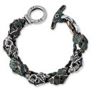 【ACE METAL WORKS エースメタルワークス BRACELET ブレスレット】オールグリムエーススカルリンクブレスレット/シルバー&CU/7リンクス【送料無料】(4)