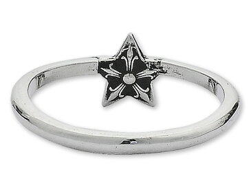 【CHROME HEARTS クロムハーツ RING リング】バブルガムリング/5ポイントスター【送料無料】