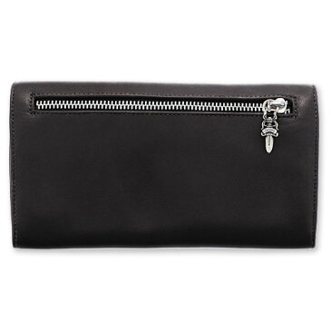 【CHROME HEARTS　クロムハーツ　Wallet　ウォレット　財布　レザー】ロングウォレット/レザー/グリーシー【送料無料】