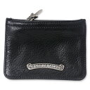 【CHROME HEARTS　クロムハーツ　Wallet　ウォレット　財布　レザー】ジッパーチェンジパス/ブラックレザーUK【送料無料】