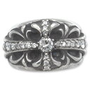 CHRONO Original(NmIWi)FFloral Cross Ring w/Pave Diamond(t[NXOw/pF_Ch)