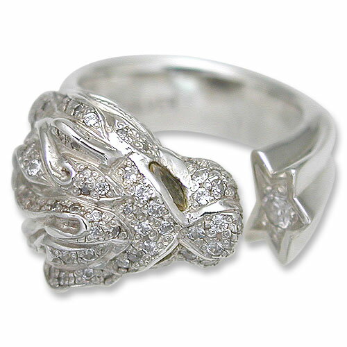 KLリングw/シトリン＆パヴェCZ